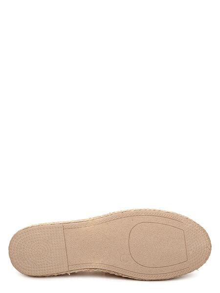 Black Knit Espadrilles with Contrast Toe