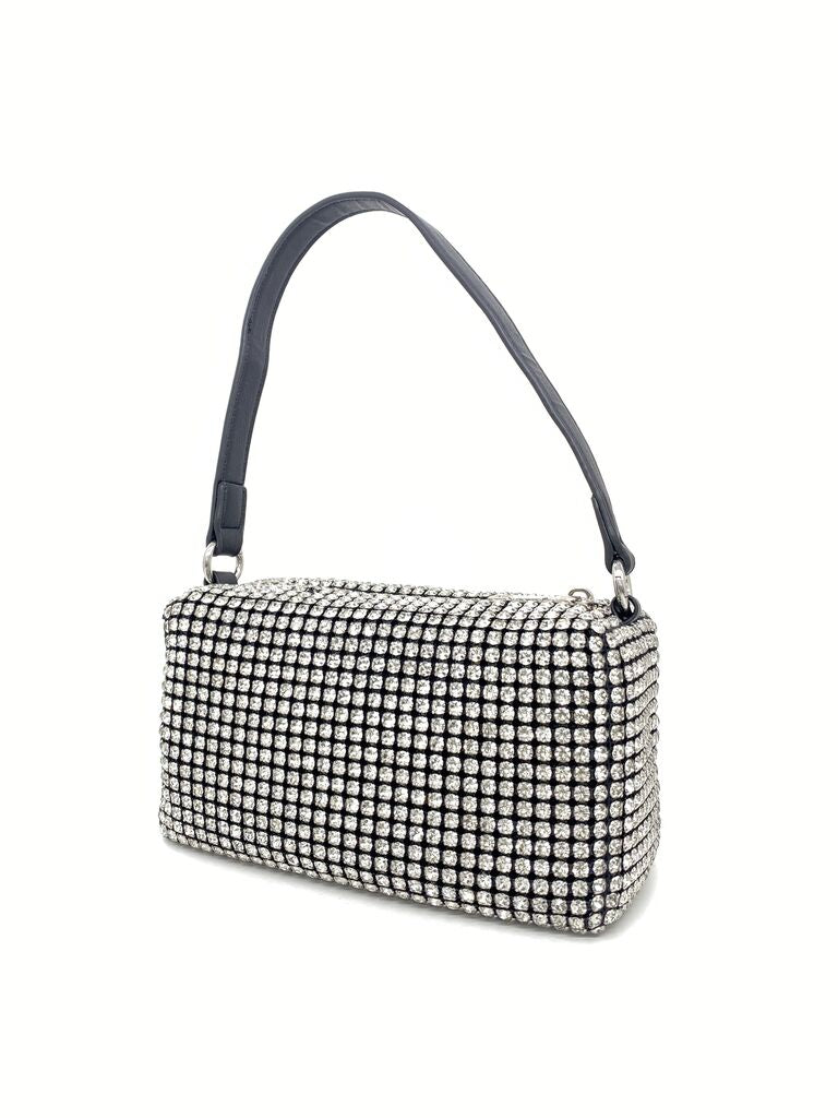Sparkling Crystal Embellished Shoulder Bag
