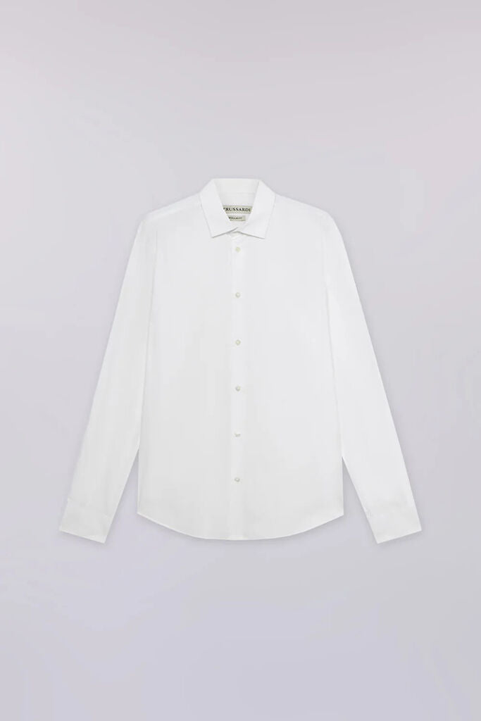 White Crisp Dress Shirt with Classic Design