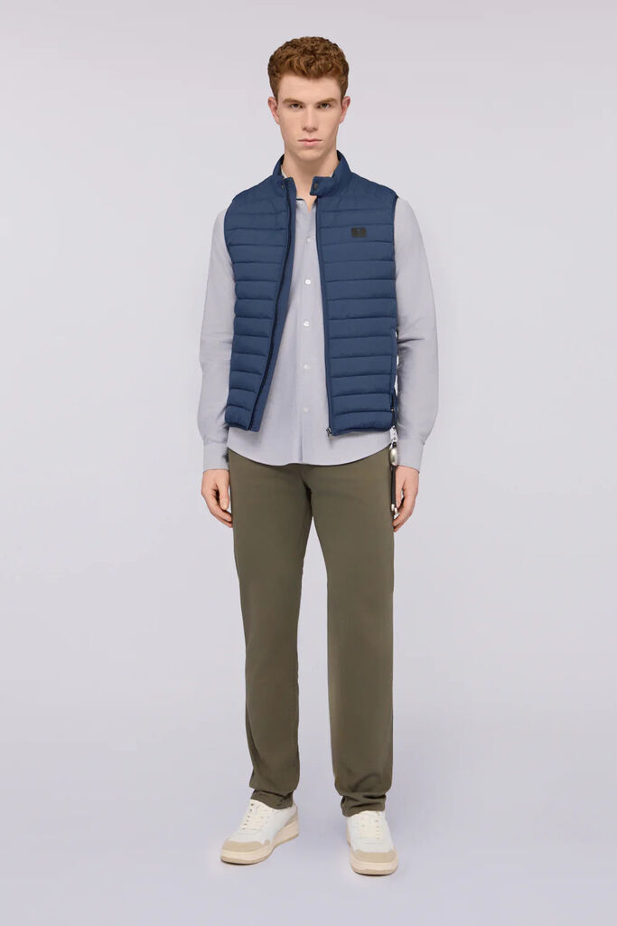 Olive Green Cotton Slim Fit Pants