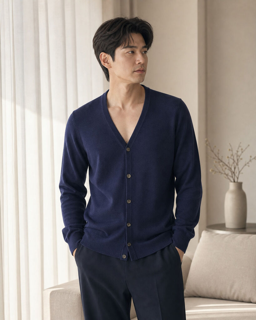 Cardigan - NAVY