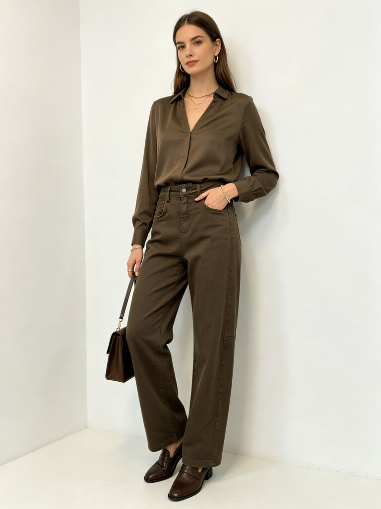 Jeans - MARRONE