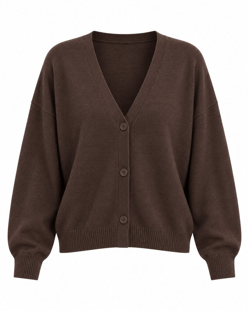Cardigan - COFFEE
