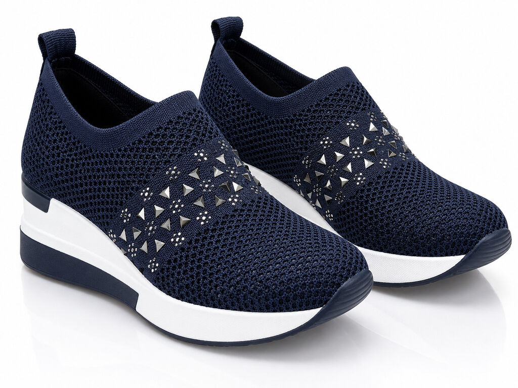 Slip on Sock/Mesh DKBLUE