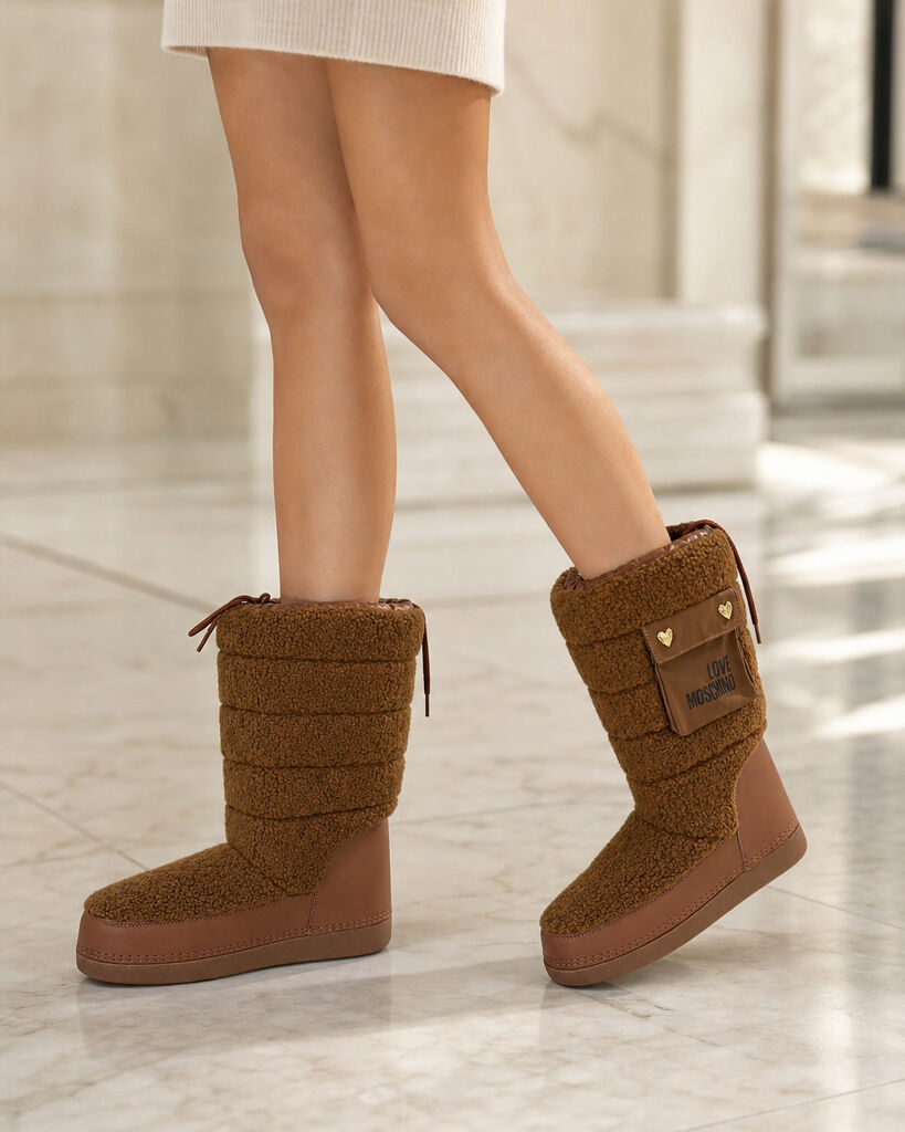 Snow Boot Tes/Nyl COGNAC