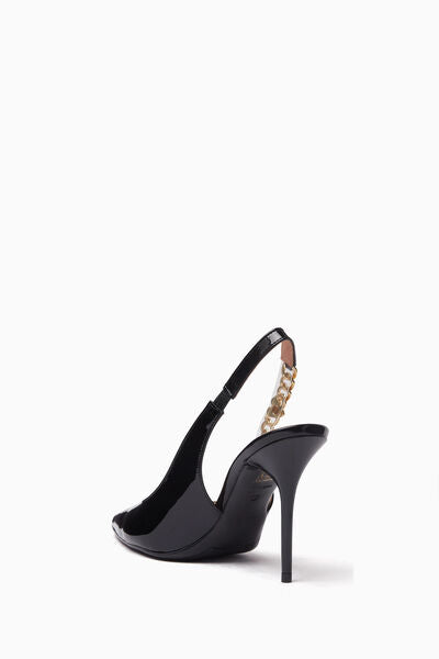 Sling-Back Patent BLACK