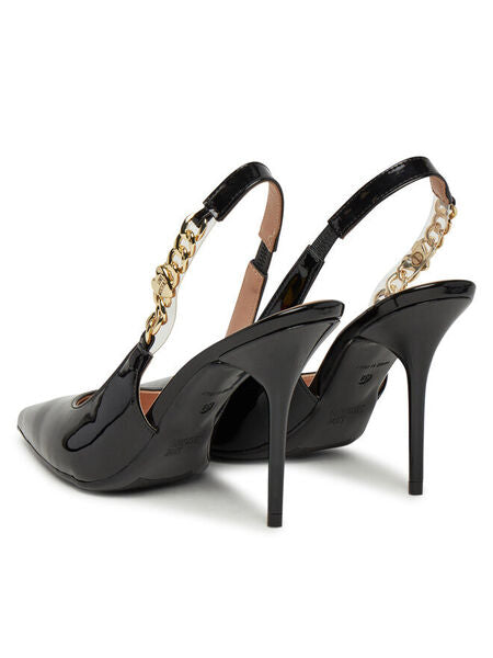 Sling-Back Patent BLACK