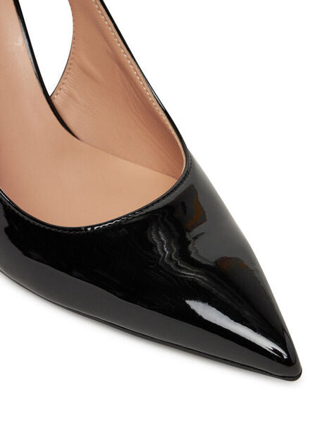 Sling-Back Patent BLACK