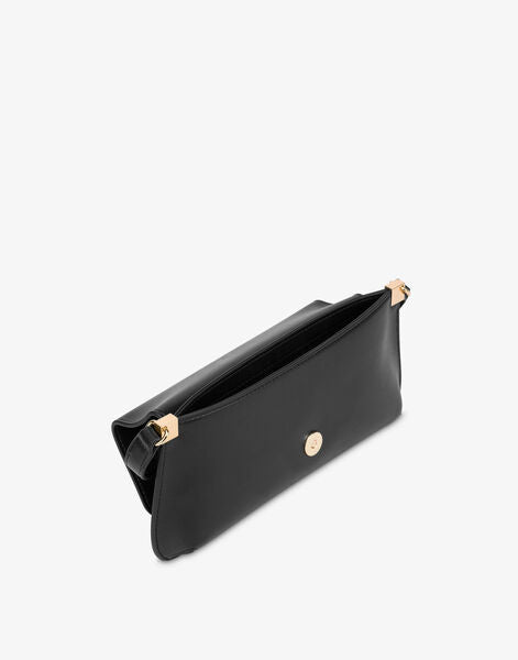Black Logo Accent Shoulder Bag