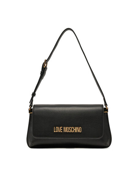 Black Logo Accent Shoulder Bag