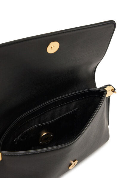Black Logo Accent Shoulder Bag