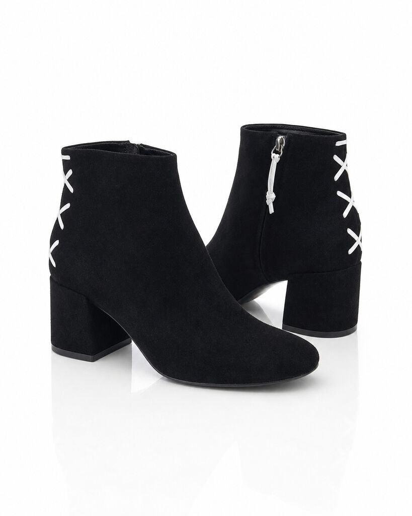 Shoes Suede BLK/WHI