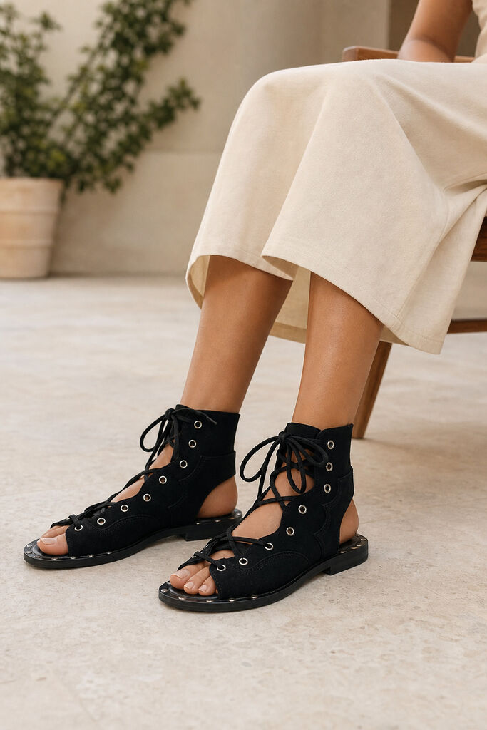 Shoes Suede BLACK