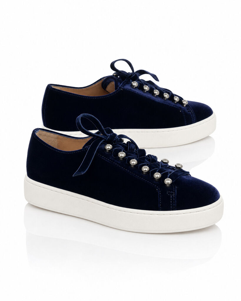 Shoes Velvet Bleu