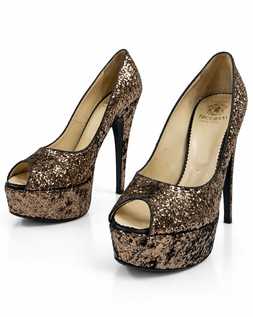 Shoes Glitter Bronzo