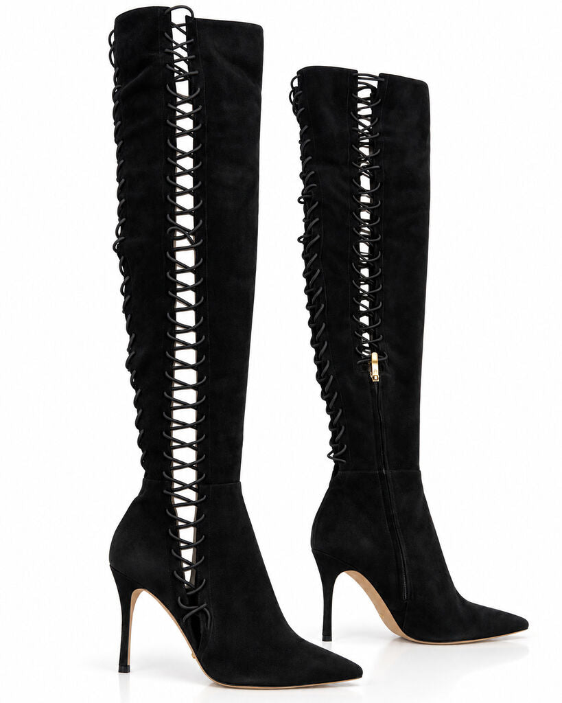 Shoes Suede Nero