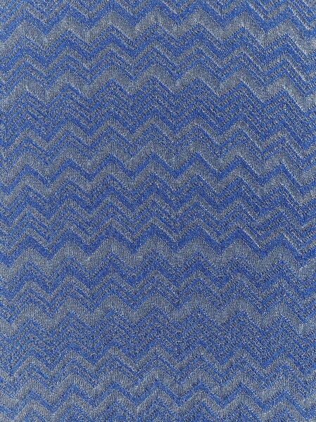 Blue Wavy Pattern Scarf