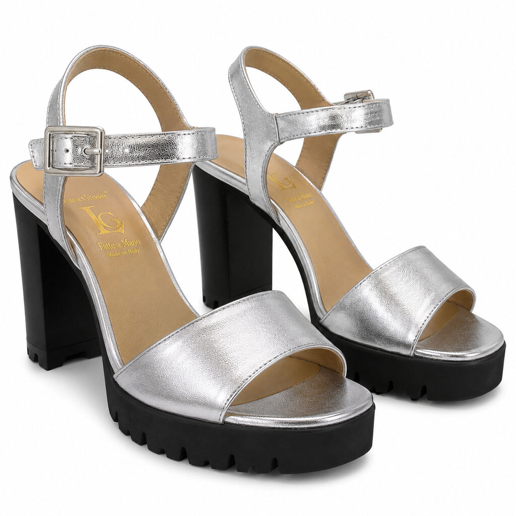 Sandal Laminato ARGENTO