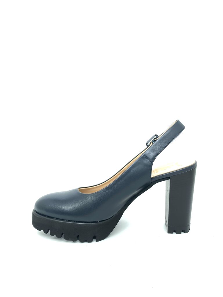 Sling-Back Nappa BLU