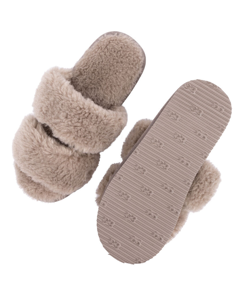 LAUREN FAKE FUR SLIDE