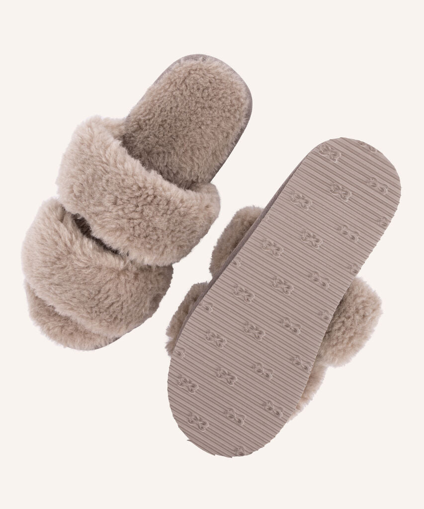 LAUREN FAKE FUR SLIDE