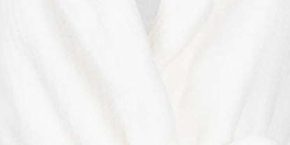 ROBE SHORT FLANNEL FLEECE EMB