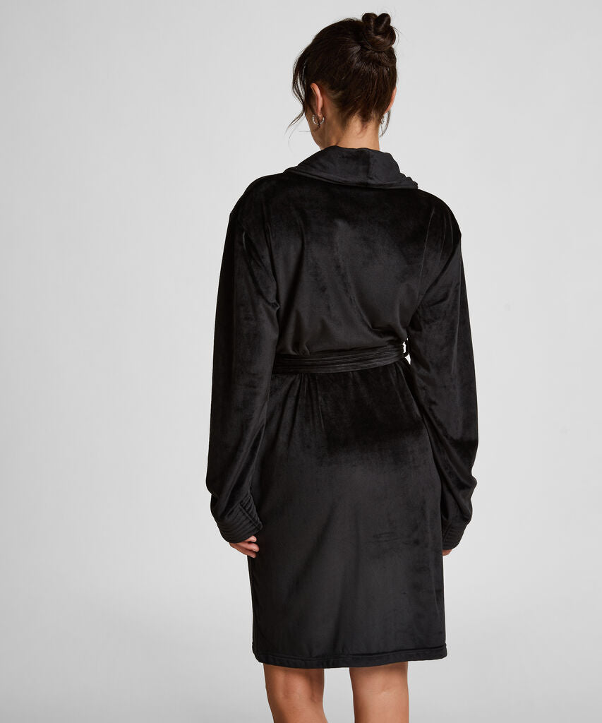 ROBE SHORT FLUFFY FLEECE