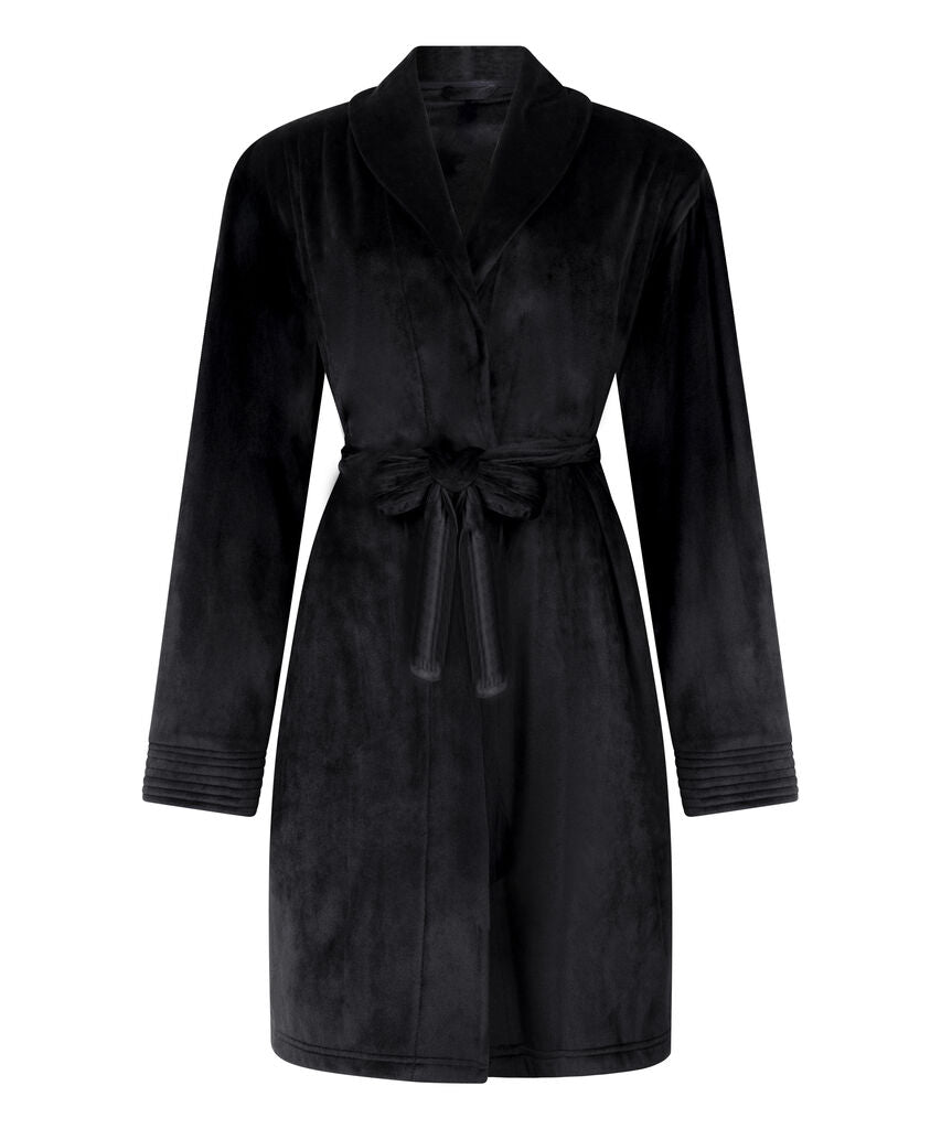 ROBE SHORT FLUFFY FLEECE