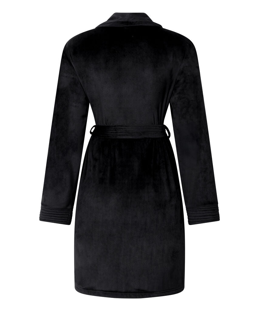 ROBE SHORT FLUFFY FLEECE