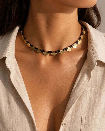 Black Cord Gold Coins