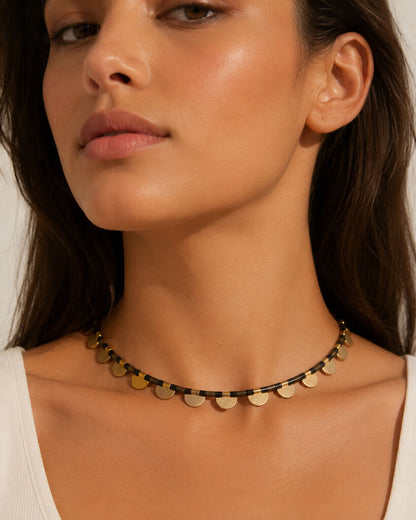Black Cord Gold Coins