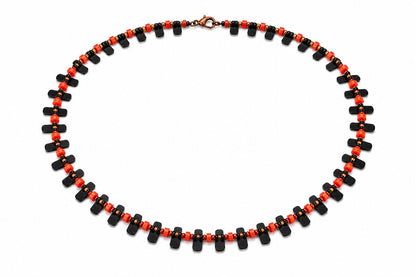 Black and Orange Round
