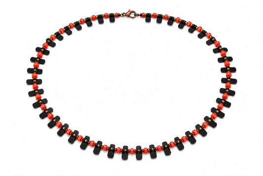 Black and Orange Round