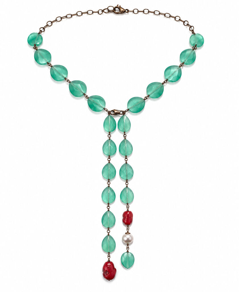 Turquoise Stones Red Accent