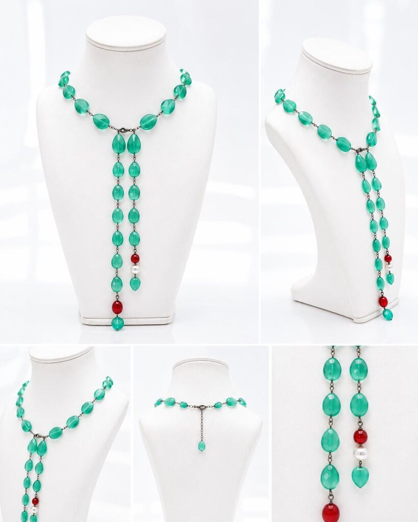 Turquoise Stones Red Accent