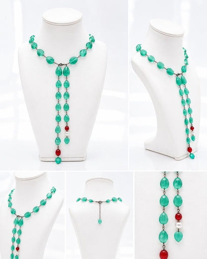 Turquoise Stones Red Accent