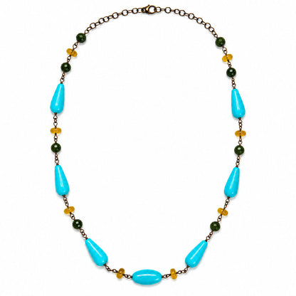 Turquoise Teardrops Rainbow