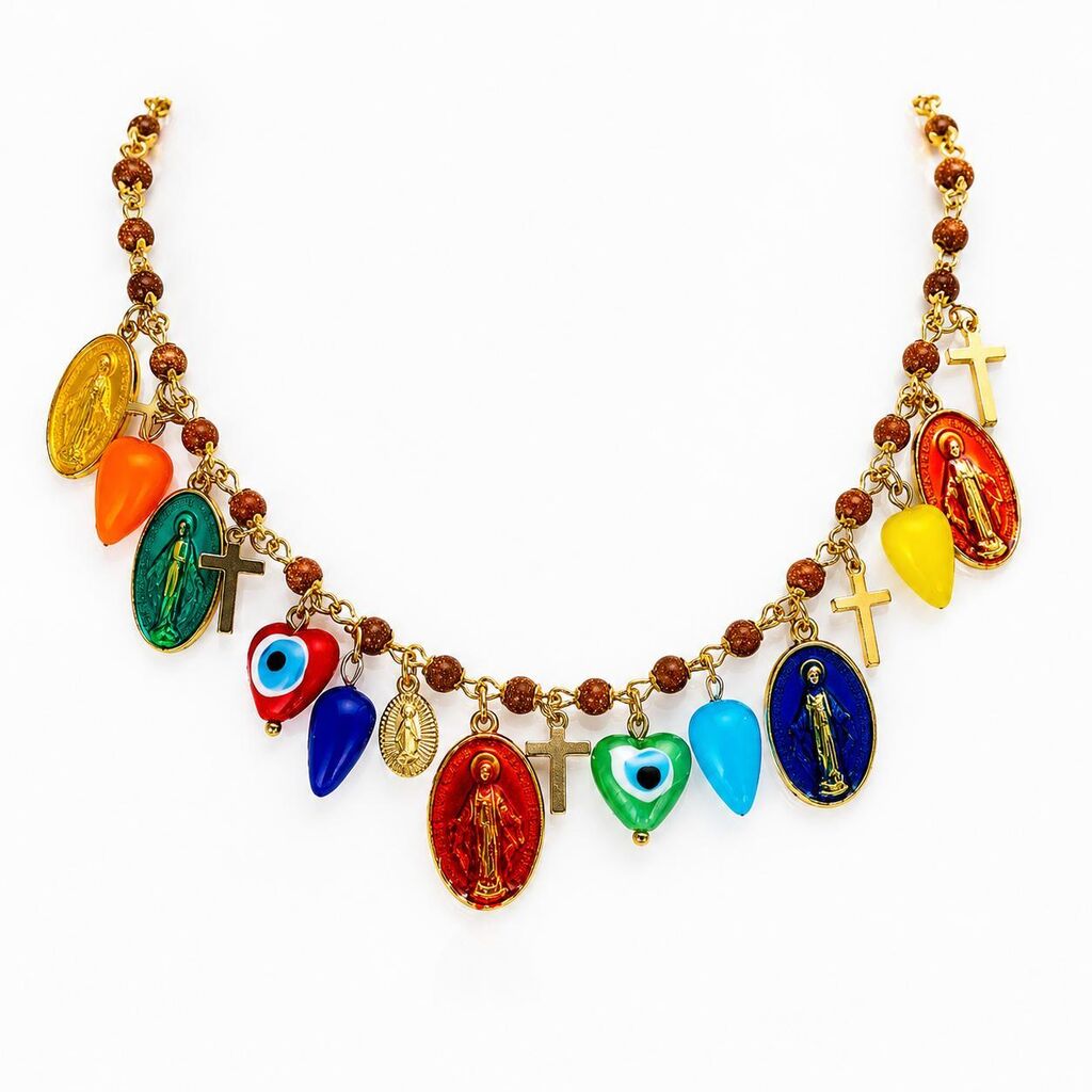 Colorful Charm Gold Chain