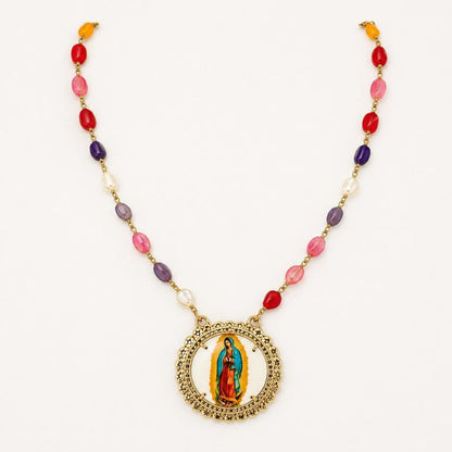 Rainbow Beads Virgin Mary