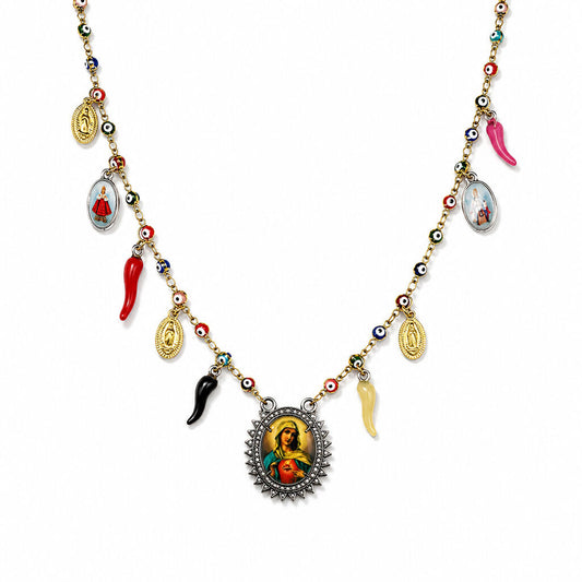 Colorful Charms Virgin Mary