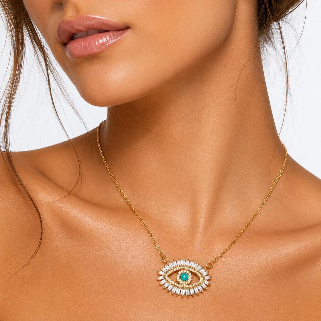 Eye Pendant Diamond Frame