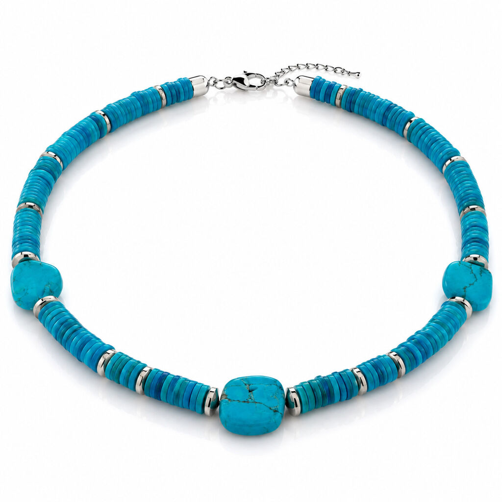 Turquoise Round Gold Mix