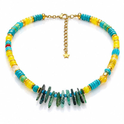 Yellow Turquoise Gold Mix
