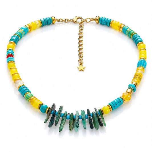 Yellow Turquoise Gold Mix