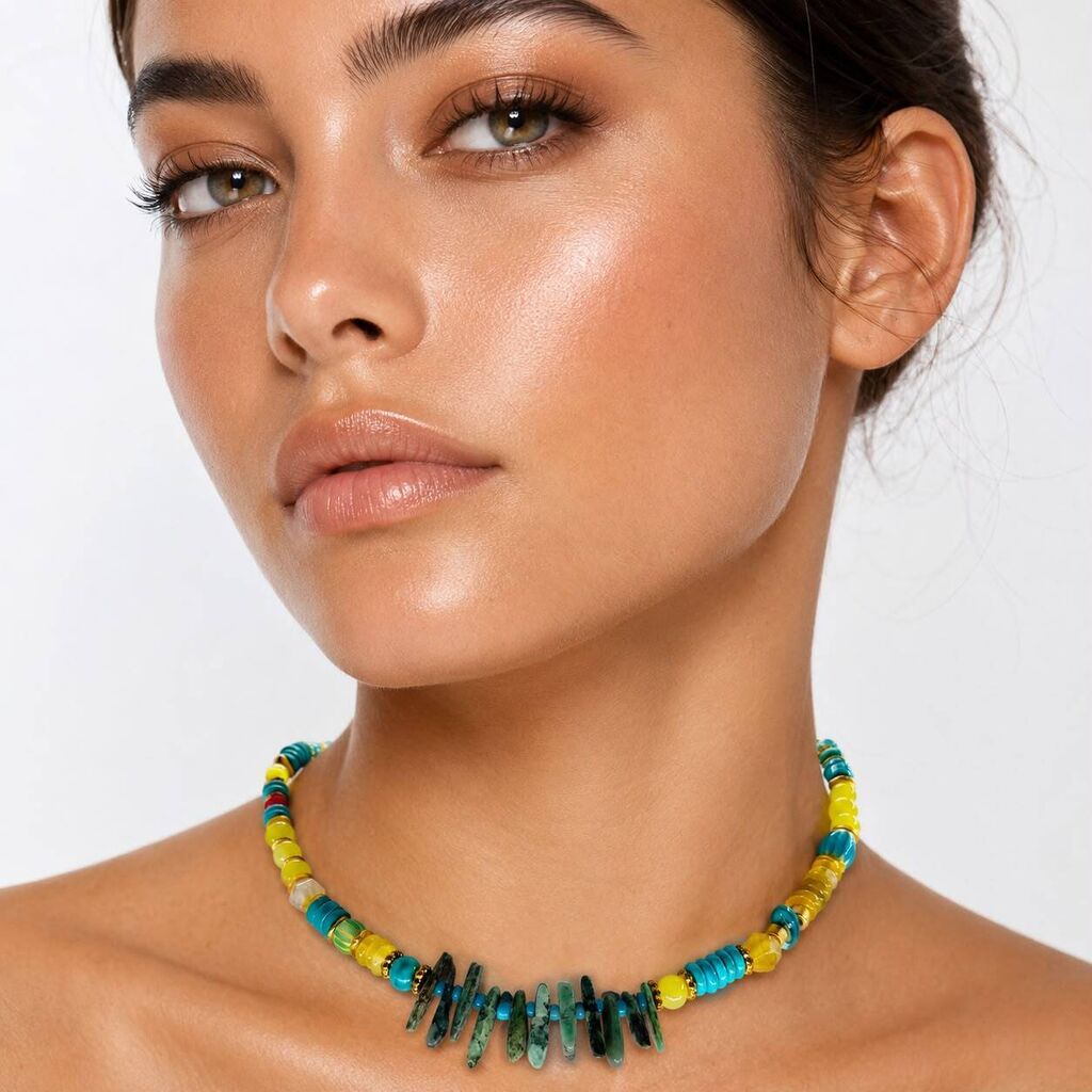 Yellow Turquoise Gold Mix