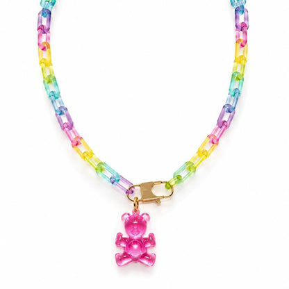Rainbow Beads Teddy Charm