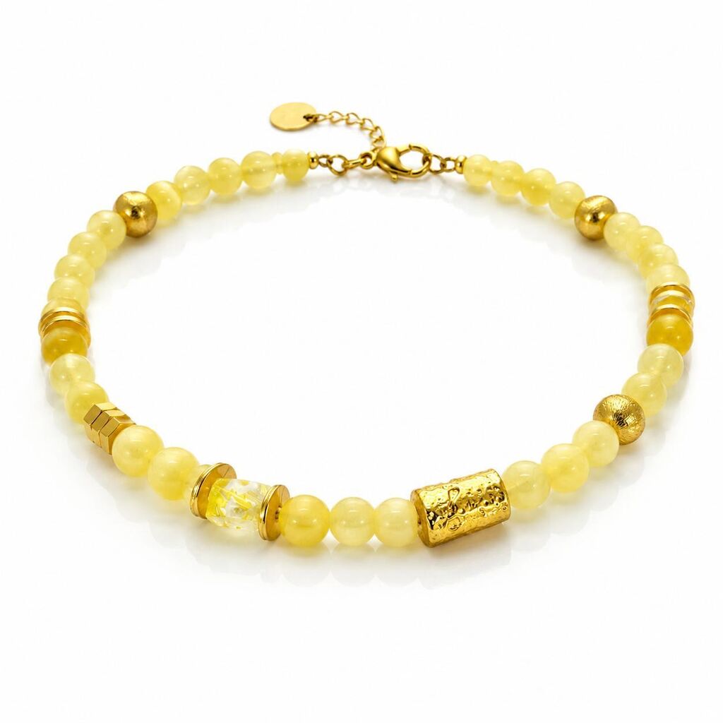 Yellow Round Gold Spacers