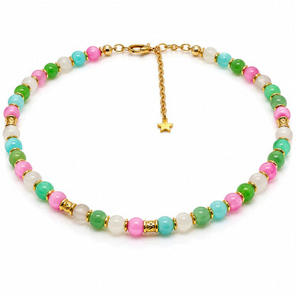 Rainbow Beads Gold Mix