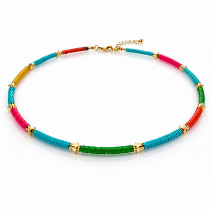 Rainbow Beads Gold Stars