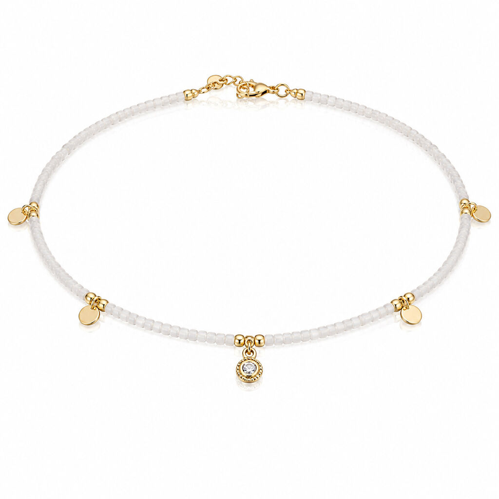 White Gold Circle Accent
